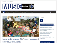 Tablet Screenshot of musicminded.nl